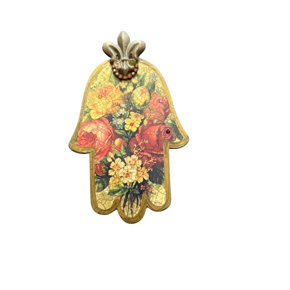 Michal Negrin Floral Hamsa - Picture 5 of 5